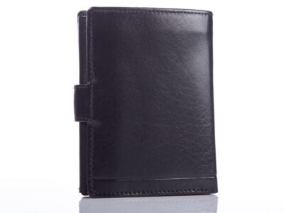 Skórzany portfel męski pionowy RFID ZAGATTO z zapięciem - obrazek 2