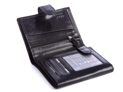 Portfel męski skórzany ZAGATTO elegancki RFID czarny - obrazek 4
