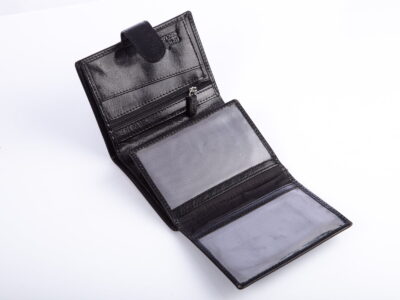 Portfel męski skórzany ZAGATTO elegancki RFID czarny - obrazek 5