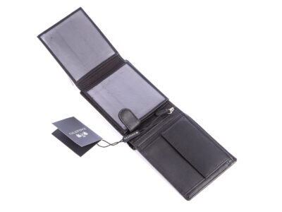 Portfel męski skórzany ZAGATTO czarny poziomy - obrazek 4