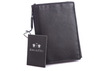 Czarny skórzany portfel ZAGATTO ZG-N4-F3