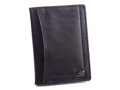 Czarne skórzane etui ZAGATTO RFID ZG-026-BAR