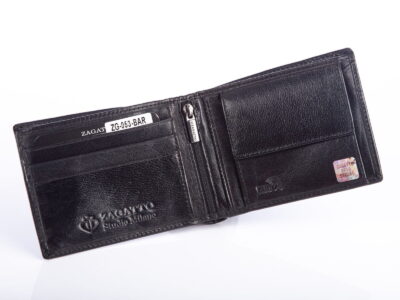 Męski portfel skórzany bifold ZAGATTO ze skóry naturalnej - obrazek 3