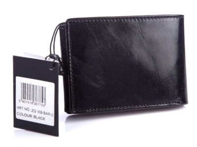 Poziomy portfel męski trifold skórzany ZAGATTO RFID - obrazek 2