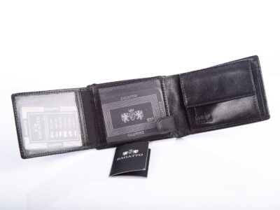 Poziomy portfel męski trifold skórzany ZAGATTO RFID - obrazek 4