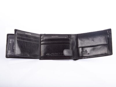 Poziomy portfel męski trifold skórzany ZAGATTO RFID - obrazek 5