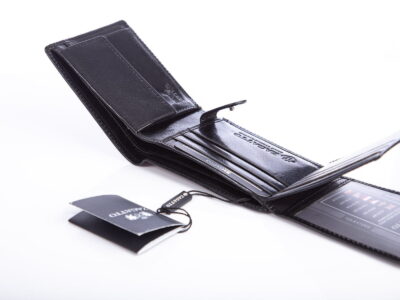 Poziomy portfel męski trifold skórzany ZAGATTO RFID - obrazek 6