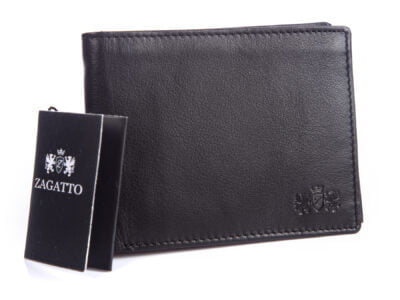 Poziomy skórzany portfel męski pojemny ZAGATTO RFID ZG-N992-F2