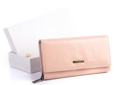 Łososiowo różowy portfel damski Lorenti 76111-NIC-RFID