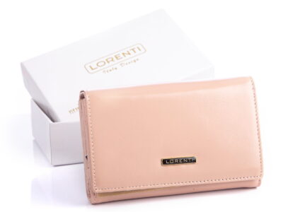 Łososiowy portfel damski LORENTI Lorenti-76112-salmon