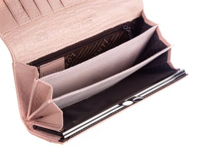 Portfel damski LORENTI pastelowo różowy 72401 - obrazek 4