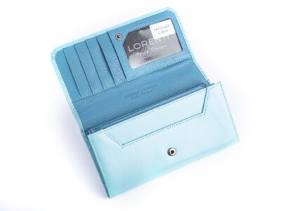 Lorenti pastelowy niebieski duży portfel damski - obrazek 3