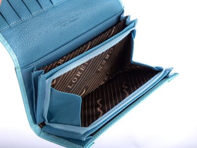 Lorenti pastelowy niebieski duży portfel damski - obrazek 4