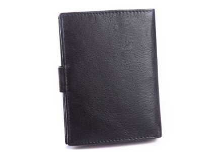 Skórzany pionowy portfel męski z ochroną kart RFID ZAGATTO - obrazek 2