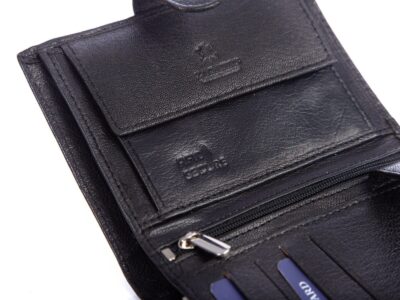 Skórzany pionowy portfel męski z ochroną kart RFID ZAGATTO - obrazek 7