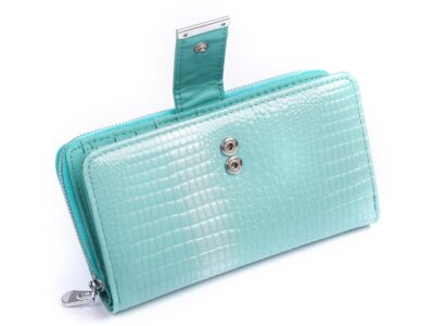 Portfel damski skórzany jasnoturkusowy Jennifer Jones - obrazek 3
