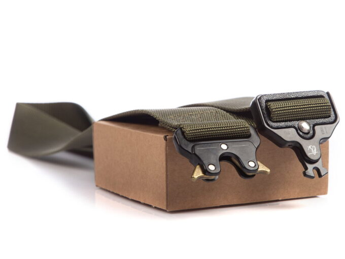 Taktyczny pasek męski do spodni zielony SERGEJ