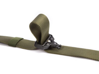 Zielony pasek wojskowy parciany do spodni