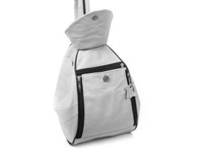 Plecak damski skórzany szary miejski SERGEJ - obrazek 10