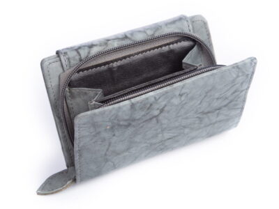 Portfel damski skórzany - brudny szary - Money Maker - obrazek 6