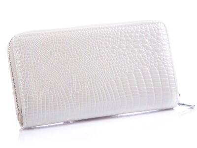 Portfel damski skórzany biały perłowy RFID Jennifer Jones - obrazek 2
