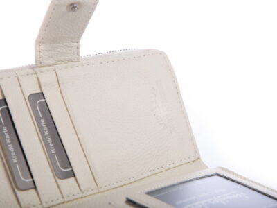 Portfel damski skórzany biały perłowy RFID Jennifer Jones - obrazek 6