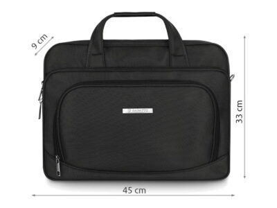 Torba na laptopa 15.6" cala czarna Zagatto ZG653 - obrazek 4