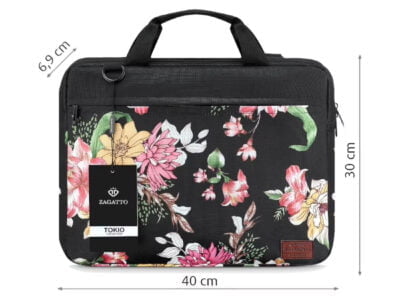 Torba na laptopa w kwiaty Zagatto
