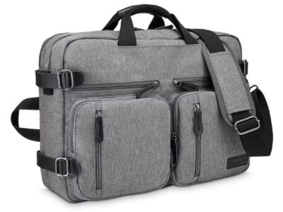 Duża szara plecako-torba na laptopa 17,3" cala ZAGATTO