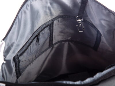 Średni plecak na laptopa z klapką vintage jasno-szary J Jones - obrazek 9