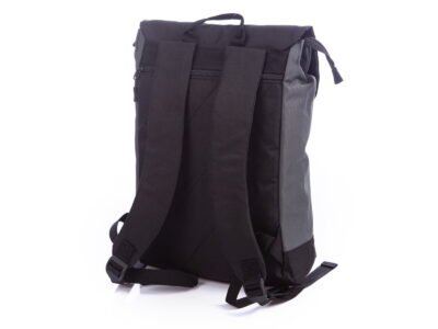 Średni plecak na laptopa z klapką vintage różowo ciemnoszary J Jones - obrazek 4