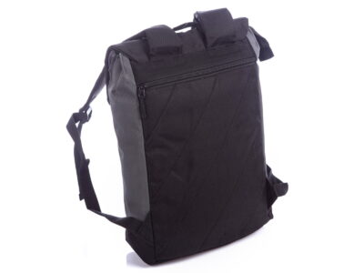 Średni plecak na laptopa z klapką vintage różowo ciemnoszary J Jones - obrazek 5