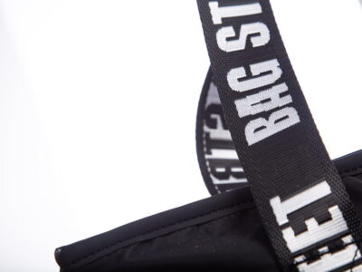 Lekka torebka damska materiałowa shopperka czarna Bag Street - obrazek 5