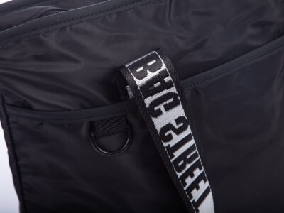 Lekka torebka damska materiałowa shopperka czarna Bag Street - obrazek 6