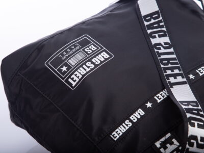 Lekka torebka damska materiałowa shopperka czarna Bag Street - obrazek 8