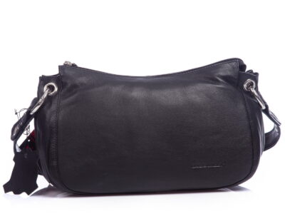 Czarna skórzana torebka damska Bag Street