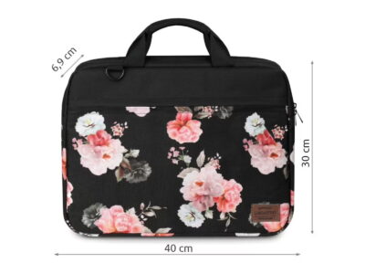 Torba na laptopa 15,6" cala Zagatto w kolorowe kwiatki - obrazek 6