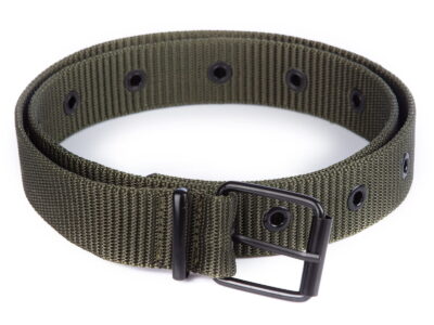 Pasek męski parciany zielony do spodni SERGEJ FIBER