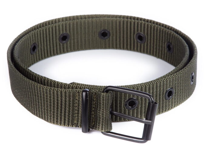 Pasek męski parciany zielony do spodni SERGEJ FIBER