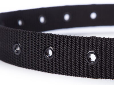 Pasek wojskowy parciany z metalowymi oczkami