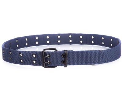 Parciany podwójny dwurzędowy pasek męski do spodni niebieski ARNOLD