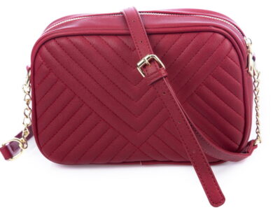 Listonoszka pikowana damska wiśniowa Jennifer Jones - obrazek 2