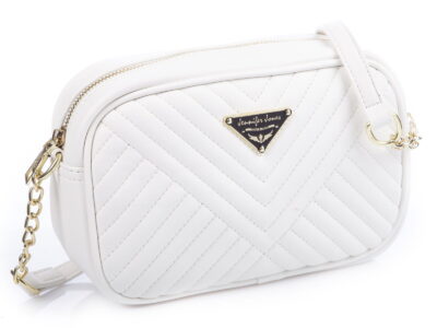 Biała torebka damska channelka na ramię na komunię do ślubu Jennifer Jones