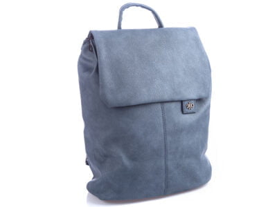 Niebieski elegancki plecak damski ze skóry ekologicznej A4 na laptopa Jennifer Jones