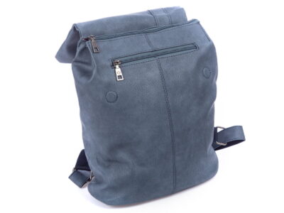 Elegancki plecak damski w kolorze niebieskim ze skóry ekologicznej - obrazek 6