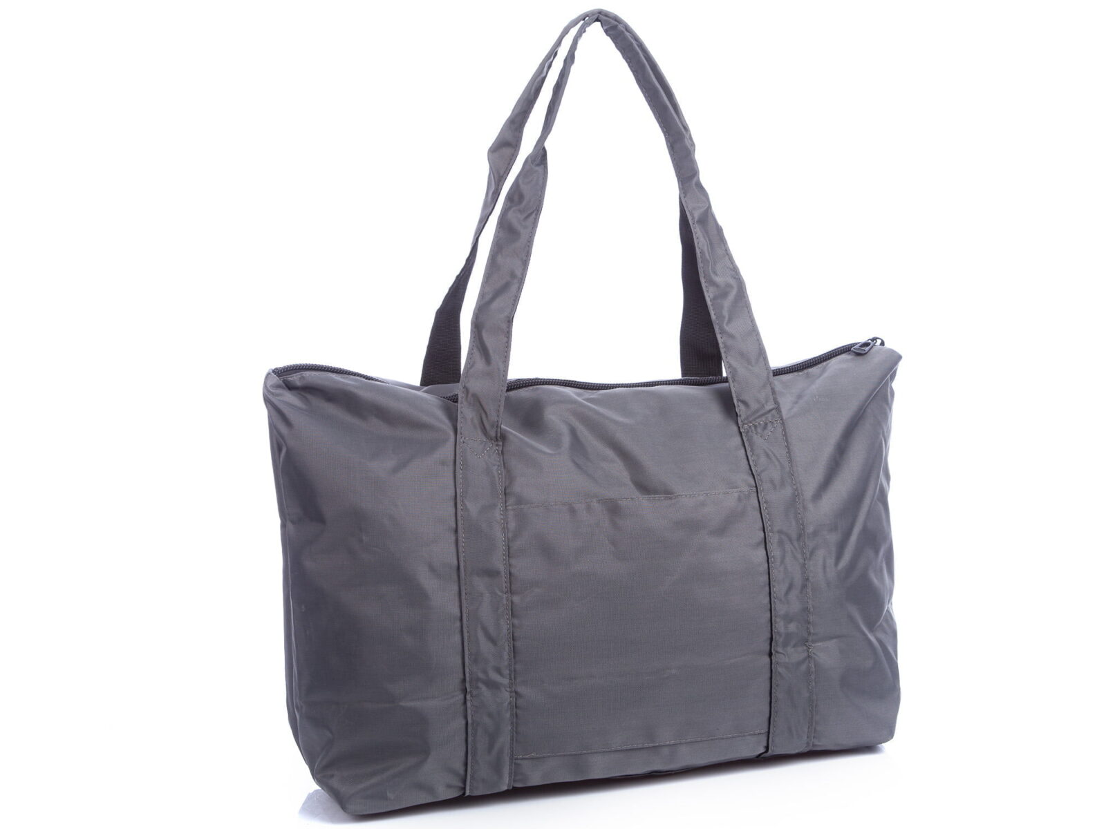 Szara materiałowa torba podróżna do samolotu