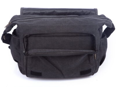 Duża płócienna torba męska na ramię z klapą OR&MI - obrazek 7