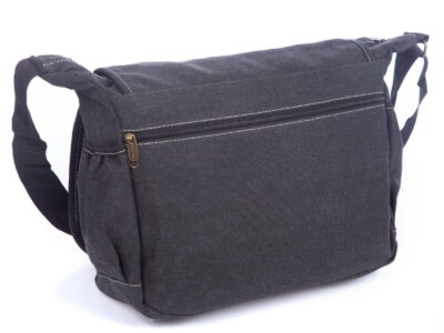 Pojemna płócienna torba męska na ramię z klapą OR&MI - obrazek 5