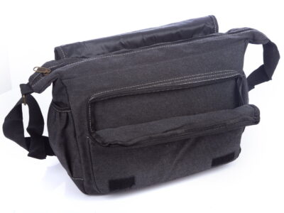 Pojemna płócienna torba męska na ramię z klapą OR&MI - obrazek 8