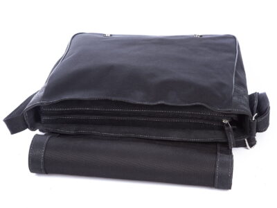 Męska torba skórzana z klapą - dla studenta i do pracy czarna SERGEJ - obrazek 9